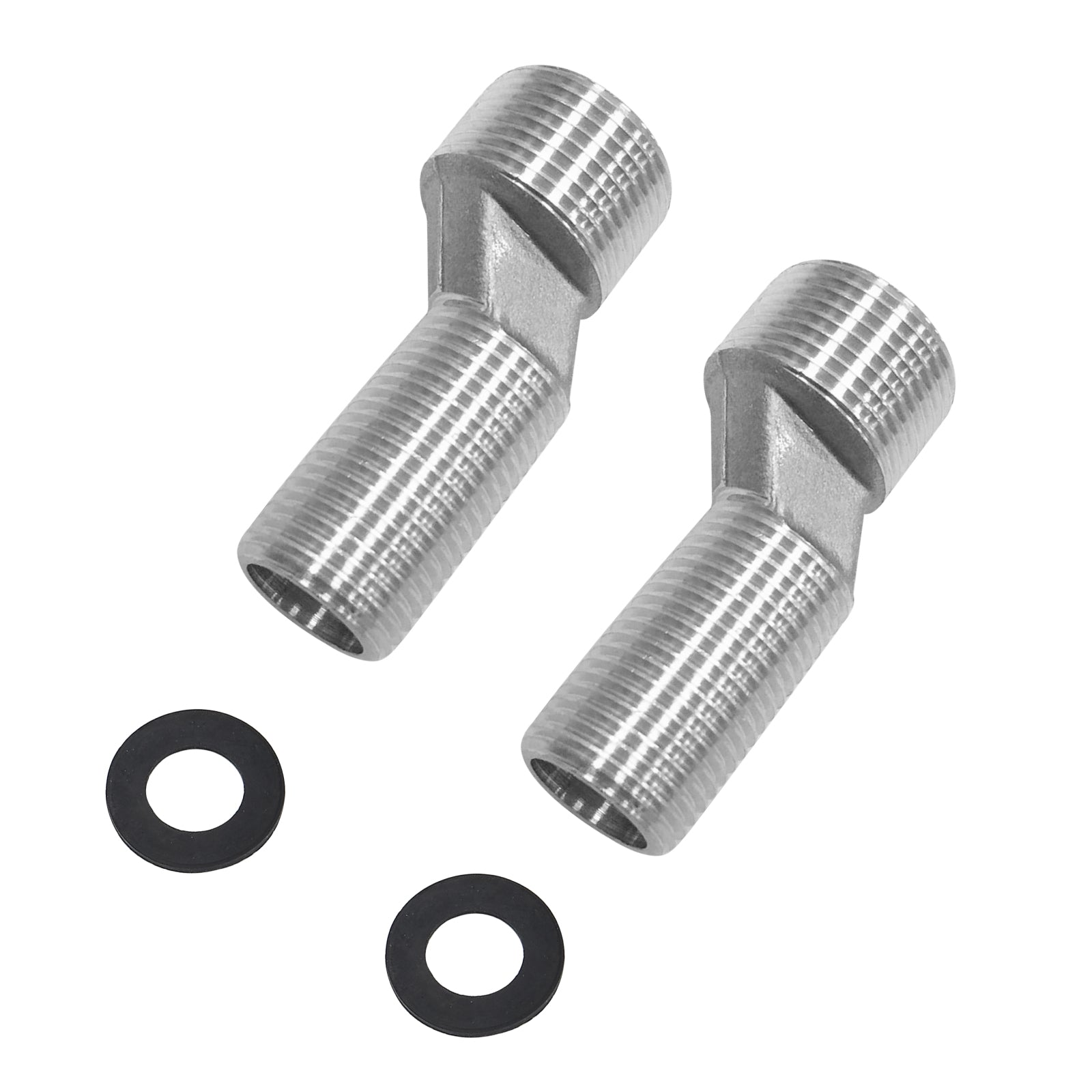 Airuida Solid Brass 3/4"Male × 1/2"Male thread Bend Angle Adapter Faucet Adapter 2 Pieces Included