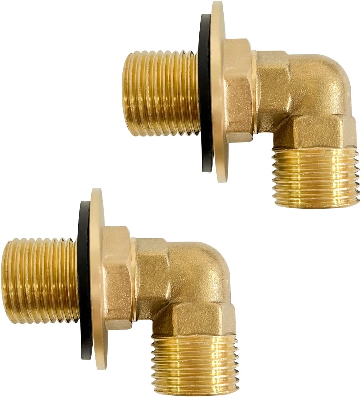 Airuida Installation kit for Wall Mount Commercial Sink Faucets Connector Set Stainless Steel Commercial Kitchen Prep Utility Sink G1/2" Male 90 Degree